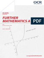 AS Level Further Maths Specification - OCR