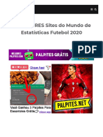 MELHORES Sites Do Mundo de Estatísticas Futebol (Site de Estatísticas de Futebol Escanteios) )