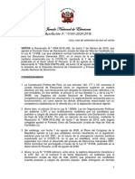 Jurado Nacional de Elecciones: Resolución N.° 0310-2020-JNE