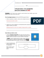 Student Exploration: Circuit Builder Type Your Answers in