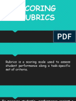 Scoring Rubrics