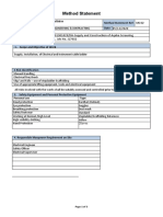 Cable Ladder Method of Statement.