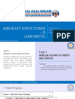 Aircraft Structures - Ii (AER18R372)