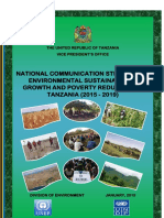 National Communication Strategy On Environmental Sustainability, Growth and Poverty Reduction in TANZANIA (2015 - 2019)