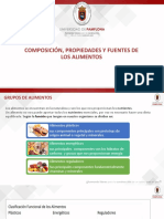 Composición Propiedades y Fuentes de Los Alimentos