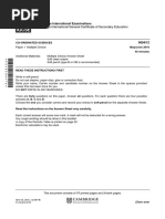 IGCSE Multiple Choice 0654 - s16 - QP - 12