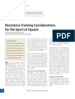 Resistance Training Considerations For The Sport of Squash