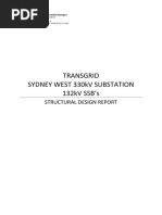 Transgrid Sydney West 330Kv Substation 132kV SSB'S: Structural Design Report