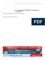 A Novel Modified Cellulose Nanomaterials (CNMS) For Remediation of Chromium (Vi) Ions From Wastewater