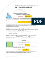 Perimetros, Areas y Volumenes