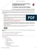 Algorithmic Problem Solving With Python