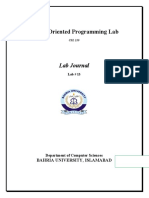 Object Oriented Programming Lab