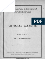 Allied Military Gazette (Trieste) 1947