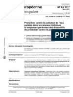 NF EN 1717 2001 FR 防止供水设备及防倒流装置里面可饮用水被污染的一般要求