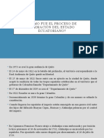 Proceso de Formacion Del Estado Ecuatoriano