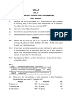 Part - A Unit - 1 Accounting For - Not For Profit Organisations 1 Mark Questions