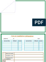 Fiche de Remédiation Pédagogique