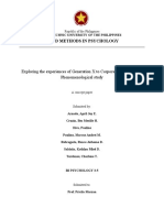 Field Methods in Psychology: Exploring The Experiences of Generation X To Corporal Punishment: A Phenomenological Study