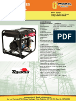 Generador Electrico Toyama Diesel TD3500