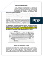 Introduccion de Condensador Horizontal