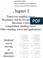 Transverse Standing Waves Resonance and The Overtone Series Mersenne's Laws Longitudinal Standing Waves Other Standing Waves and Applications