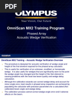 MX2 Training Program 10F Acoustic Wedge Verification