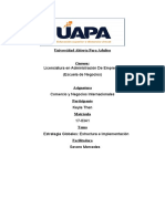 Negocios y Comercios Internacionales - Tarea 6