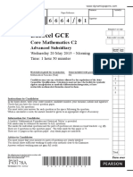 Edexcel GCE: Core Mathematics C2