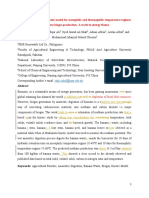 A Theoretical Study On Kinetic Model For Mesophilic and Thermophilic Temperature Regimes To Calculate Biogas Production: A Waste To Energy Theme