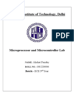 National Institute of Technology, Delhi: Microprocessor and Microcontroller Lab