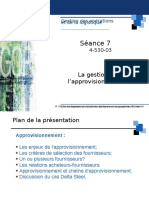 Gestion Des Operations Et de La Logistiq