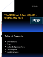 Traditional Goan Liquors