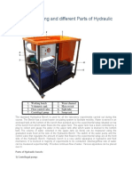 To Study Working and Different Parts of Hydraulic Bench