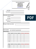 NEC Cable Tray Sizing Program