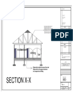 Section X-X: Bar Dinning Master Bedroom