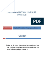 Programmation Linéaire - Modélisation - Partie II