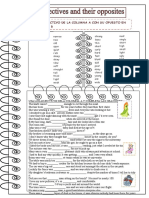 Une El Adjectivo de La Columna A Con Su Opuesto en La Columna B