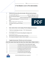 Technical English Test Masters Level 2 (Pre-Intermediate) Unit Tests Unit 1