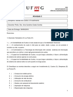 Atividade 3 - Gestão Custos e Investimento PDF