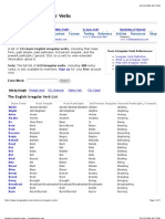 Irregular Verbs List Full