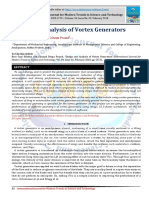 Design and Analysis of Vortex Generators: International Journal For Modern Trends in Science and Technology