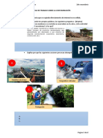 Ficha de Trabajo Sobre La Contaminación