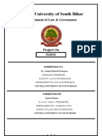 Central University of South Bihar: Department of Law & Governance