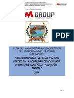 Plan de Trabajo Pistas y Veredas Acochaca