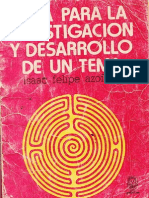 Guia para La Investigacion y Desarrollo de Un Tema, Isacc Felipe Azofeifa