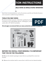 Replacement Double-Hung & Single-Hung Windows Before You Start