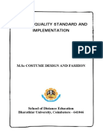 Apparel Quality Standard & Implementation PDF