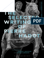 (Hadot, Pierre) The Selected Writings of Pierre Hadot - Philosophy As Practice PDF