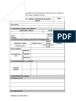 El Trabajo Final Consiste en Realizar Un POE, de Limpieza y Sanitización, de Un Equipo Y/o Maquinaria de Procesamiento, Bajo El Siguiente Formato