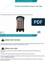 How To - Replace A Broken Transmitter Using A New Tiger TG-T9-2 Transmitter